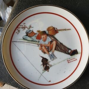 NORMAN ROCKWELL PLATE WAITING FOR DINNER Special Edition.